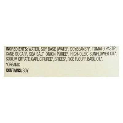 An image displaying Pacific Natural Foods Tomato Basil Soup - Creamy - Case Of 12 - 32 Ounce. by Pacific Natural Foods