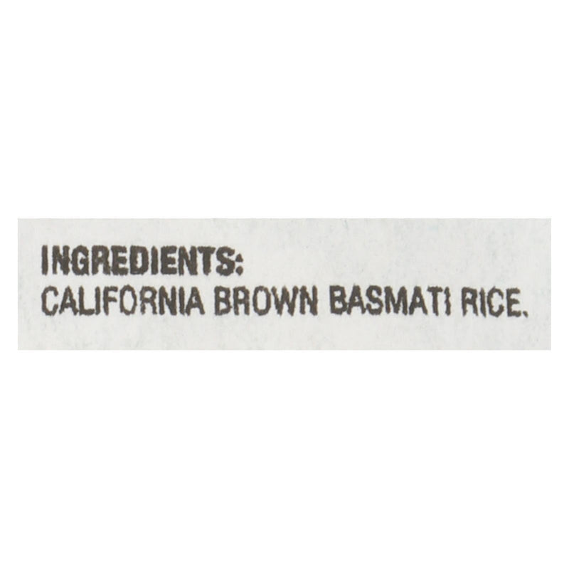 Lundberg Family Farms Brown Basmati Rice - Case Of 25 Lbs - Orca Market