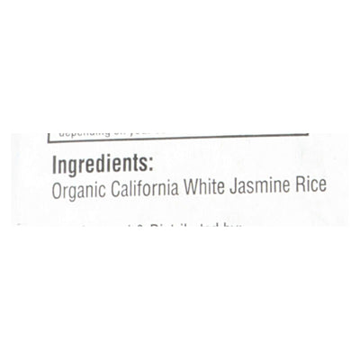 Lundberg Family Farms Organic Jasmine White Rice - Case Of 25 Lbs - Orca Market