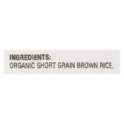 Lundberg Family Farms Short Grain Brown Rice - Case Of 25 Lbs - Orca Market