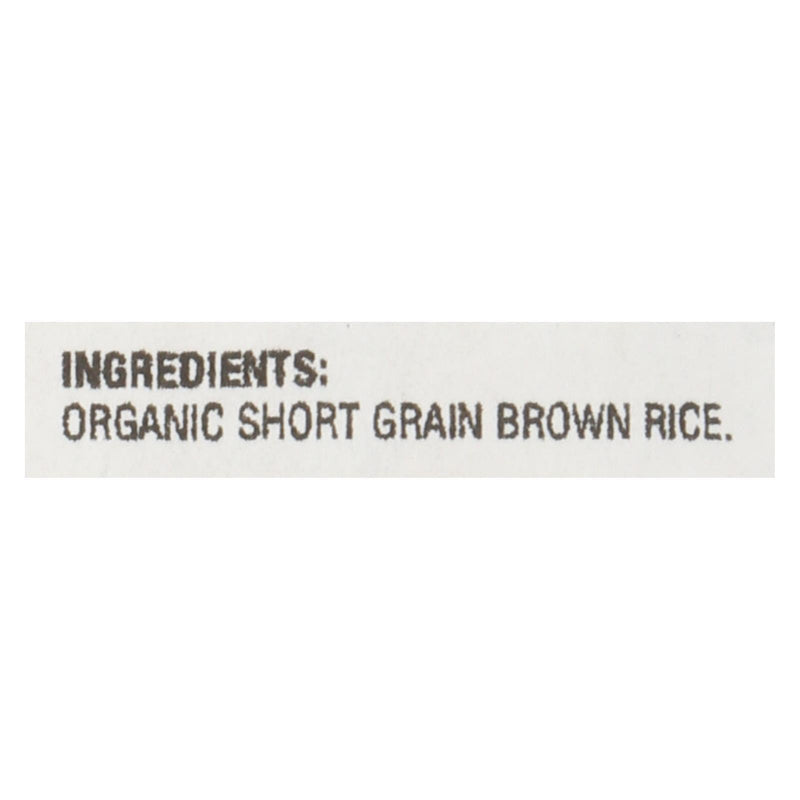 Lundberg Family Farms Short Grain Brown Rice - Case Of 25 Lbs - Orca Market