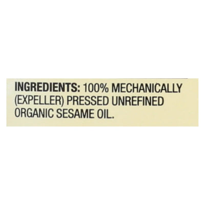 An image displaying Spectrum Naturals Organic Unrefined Sesame Oil - Case Of 12 - 16 Ounce by Spectrum Naturals