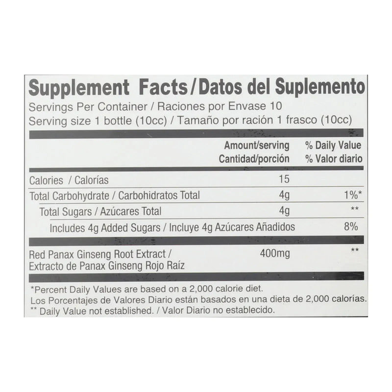 An image displaying Prince Of Peace Red Panax Ginseng Extractum Ultra Strength - 10 Vials by Prince Of Peace
