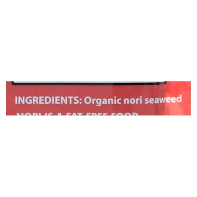 Emerald Cove Organic Pacific Sushi Nori - Toasted - Silver Grade - 10 Sheets - Case Of 6 - Orca Market