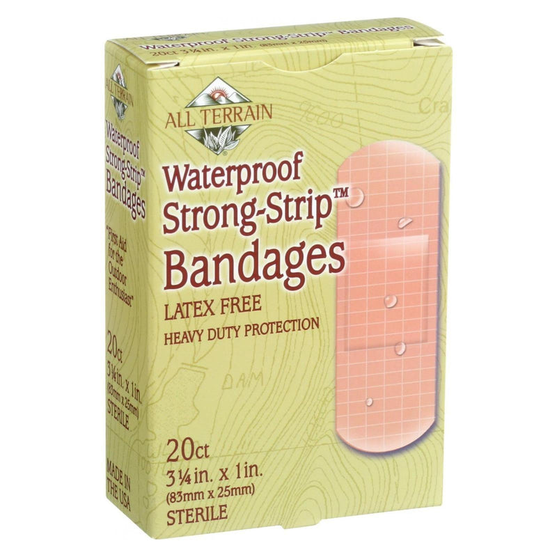 All Terrain - Bandages - Waterproof Strong Strip 1 Inch - 20 Count - Orca Market