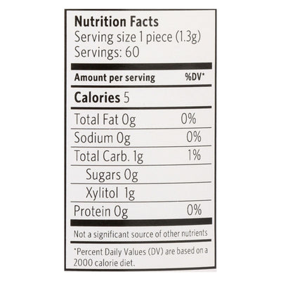 Xylichew Chewing Gum - Sugar Free Peppermint - 60 Piece Jar - Case Of 4 - Orca Market