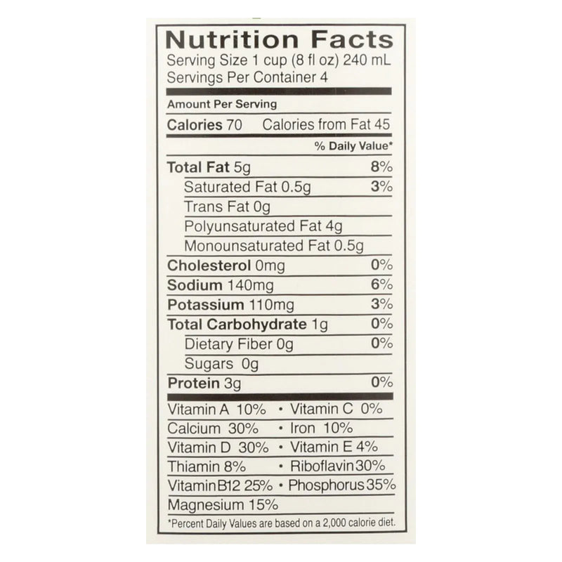 An image displaying Pacific Natural Foods Hemp Vanilla - Unsweetened - Case Of 12 - 32 Fl Ounce. by Pacific Natural Foods