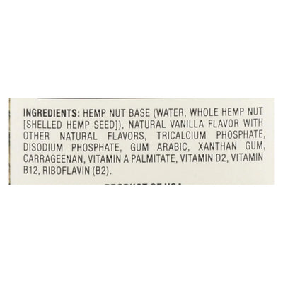 An image displaying Pacific Natural Foods Hemp Vanilla - Unsweetened - Case Of 12 - 32 Fl Ounce. by Pacific Natural Foods