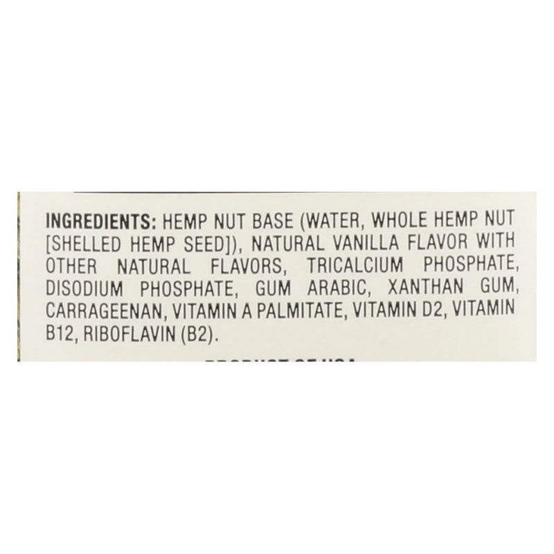 An image displaying Pacific Natural Foods Hemp Vanilla - Unsweetened - Case Of 12 - 32 Fl Ounce. by Pacific Natural Foods