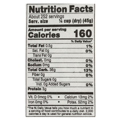 Lundberg Family Farms California White Basmati Rice - Case Of 25 Lbs - Orca Market