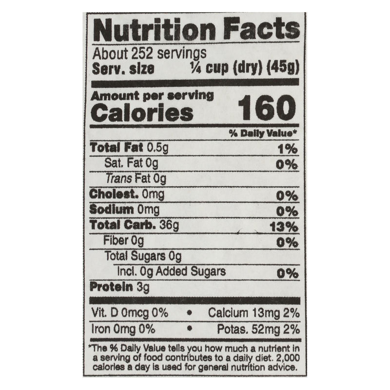 Lundberg Family Farms California White Basmati Rice - Case Of 25 Lbs - Orca Market