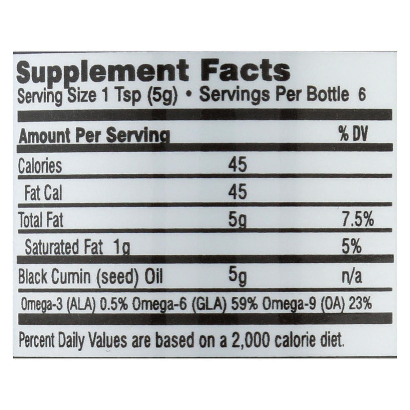 Amazing Herbs - Black Seed Oil - Cold Pressed - Premium - 1 Fl Oz - Orca Market