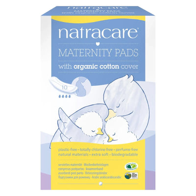 An image displaying Natracare New Mother Natural Maternity Pads - 10 Pads by Natracare