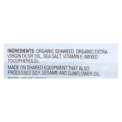 Gimme Seaweed Snacks Seaweed Snack - Organic - Extra Virgin Olive Oil - Case Of 8 - 6/.17 Oz - Orca Market