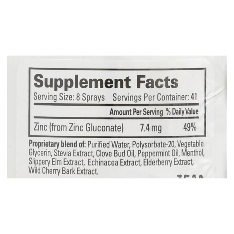 An image displaying Quantum Research Thera Zinc Throat Spray - 2 Ounce by Quantum Research