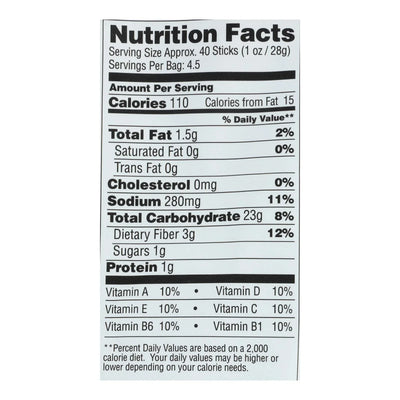 From The Ground Up - Cauliflower Pretzel Sticks - Original - Case Of 12 - 4.5 Ounce.