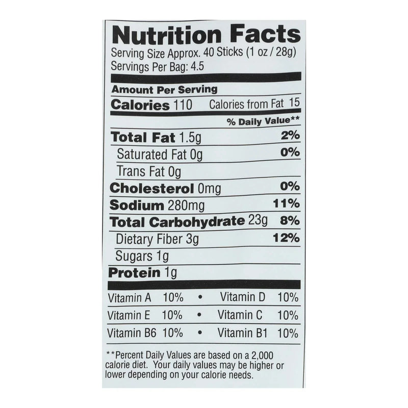 From The Ground Up - Cauliflower Pretzel Sticks - Original - Case Of 12 - 4.5 Ounce.