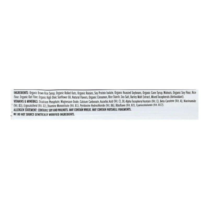 Clif Bar - Organic Oat Raisin Walnut - Case Of 12 - 2.4 Ounce