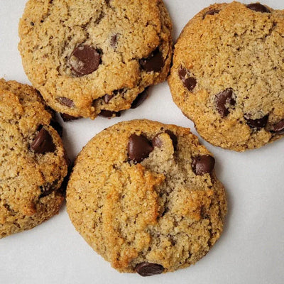 An image displaying Chocolate Chip Almond Flour Cookie Mix by Cassavaberry®