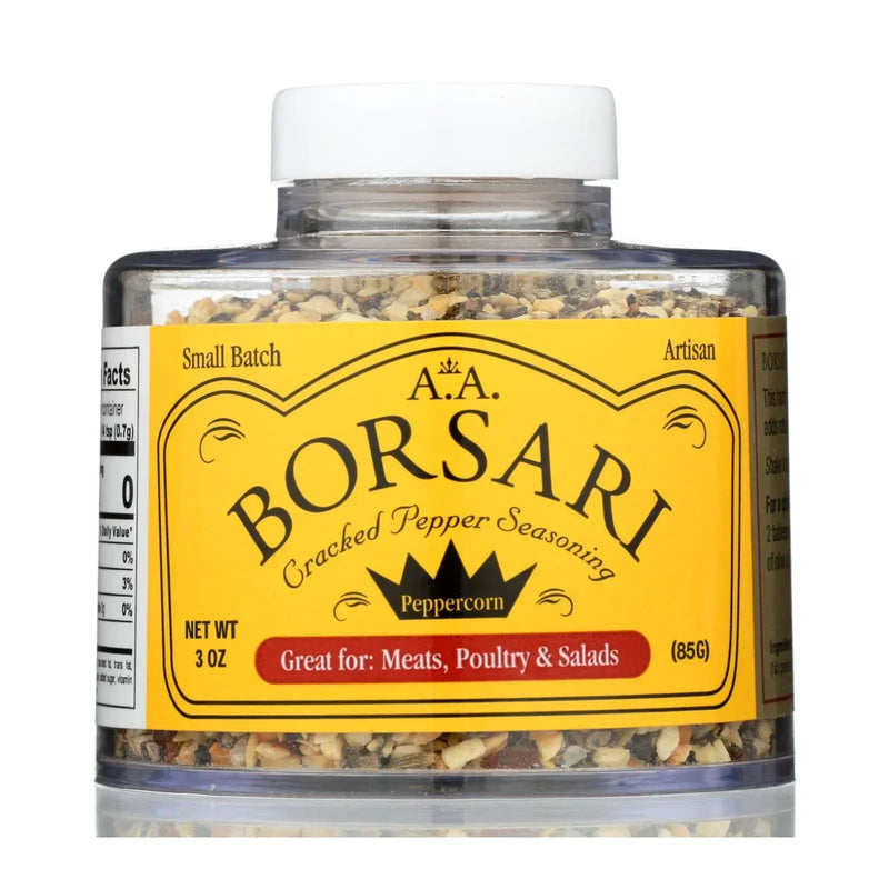 An image displaying Borsari - Seasoning Salt Crack Pepr - Case Of 6-4 Ounce by A.a. Borsari