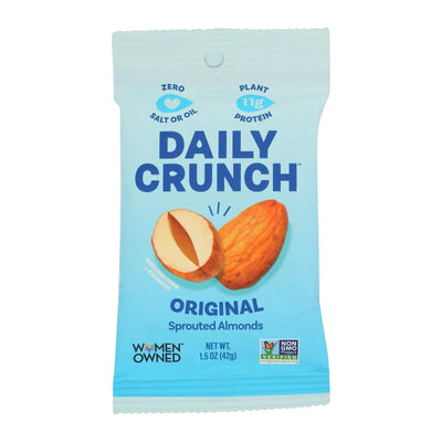 An image displaying Daily Crunch - Almonds Sprouted - Cs Of 8-1.5 Oz by Daily Crunch
