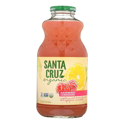 An image displaying Santa Cruz Organic Lemonade Juice - Raspberry - Case Of 12 - 32 Ounce. by Santa Cruz Organic