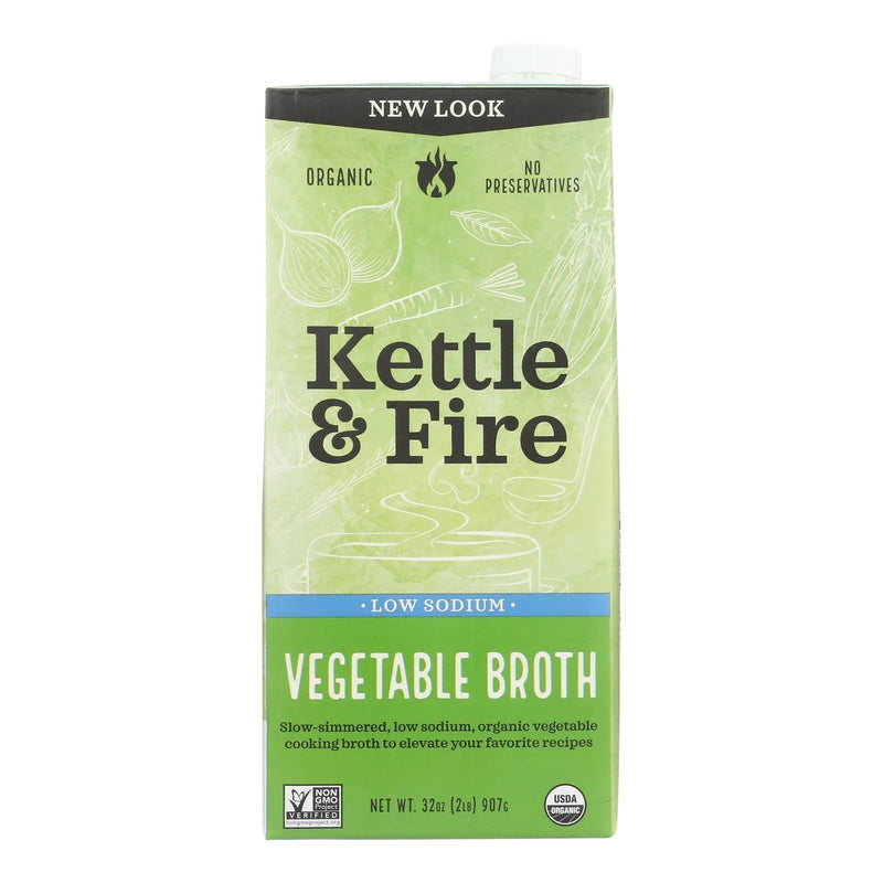 Kettle And Fire - Broth Og2 Veg Low Sodium - Cs Of 8-32 Oz
