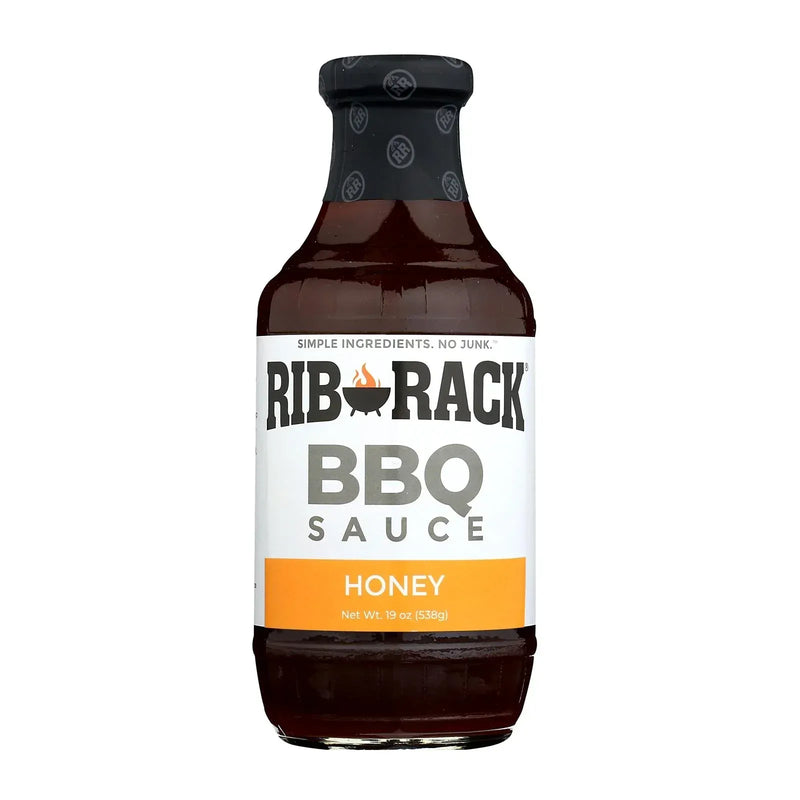 An image displaying Rib Rack Bbq Sauce - Sweet Honey - Case Of 6 - 19 Ounce. by Rib Rack