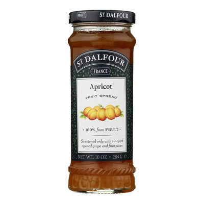 An image displaying St Dalfour Fruit Spread - Deluxe - 100 Percent Fruit - Thick Apricot - 10 Ounce - Case Of 6 by St Dalfour
