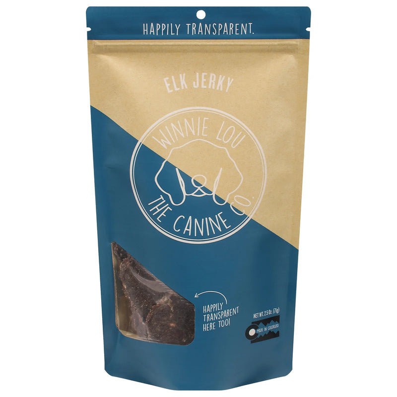 Winnie Lou The Canine Co - Dog Treat Jerky Elk - Case Of 6-2.5 Ounce