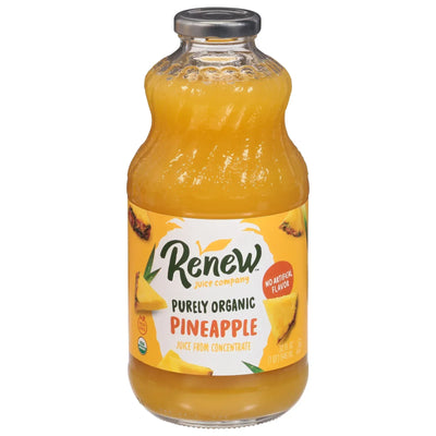 An image displaying Renew Juice Company - Juice Organic Pineapple - Case Of 6-32 Ounce by Renew Juice Company