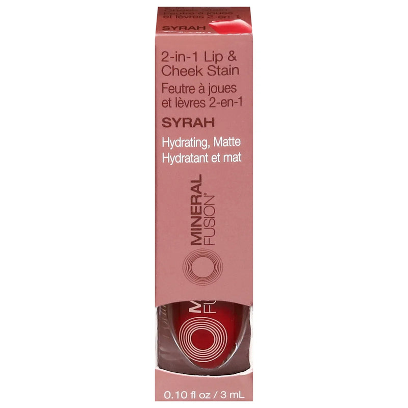 Mineral Fusion - Stain Lip Cheek Syrah - .1 Ounce