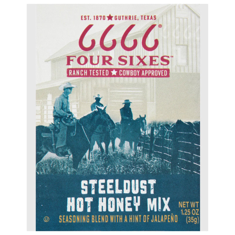 Four Sixes - Mix Steeldust Hot Honey - Cs Of 12-1.25 Oz