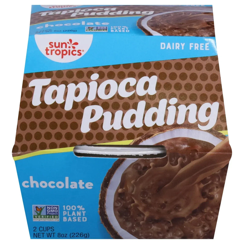 An image displaying Sun Tropics - Pudding Tapioca Chocolate - Case Of 6-8 Ounce by Sun Tropics