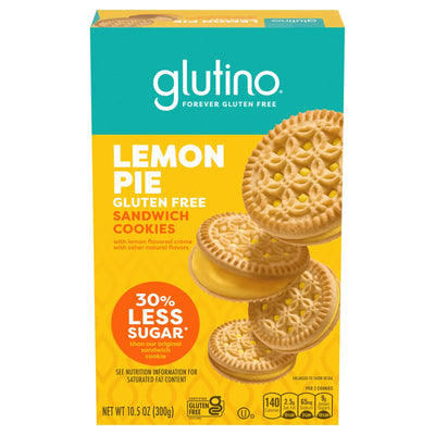 An image displaying Glutino - Cookie Lemon Pie - Case Of 8-10.5 Ounce by Glutino