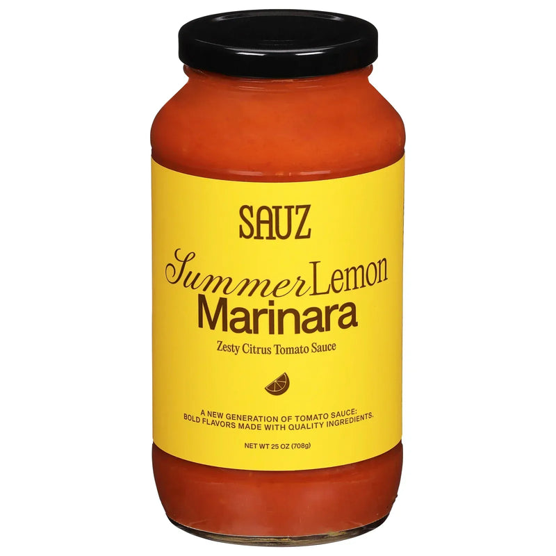 An image displaying Sauz - Summer Lemon Marinara - Case Of 6-25 Ounce by Sauz