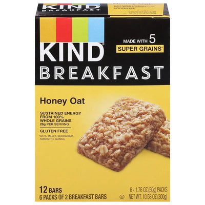 An image displaying Kind - Bar Breakfast Honey Oat - Case Of 5-6/1.76 Z by Kind