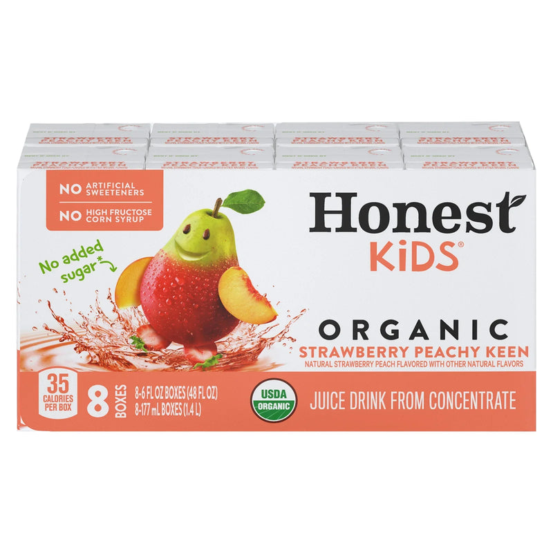 Honest Kids - Jc/drk Organic Straw Pch - Case Of 5-8/6 Ounce
