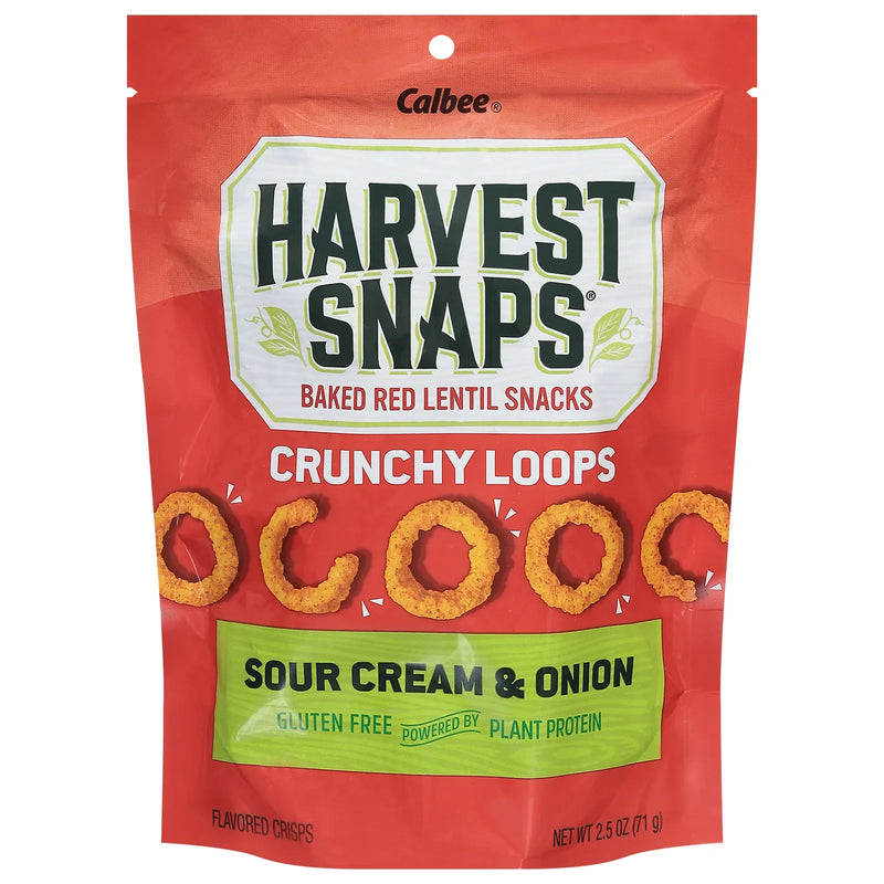 Harvest Snaps - Crunch Loops Scrm Onion - Case Of 12-2.5 Ounce