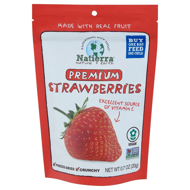 An image displaying Natierra - Dried Fruit Prem Strawbry - Case Of 8-.7 Ounce by Natierra