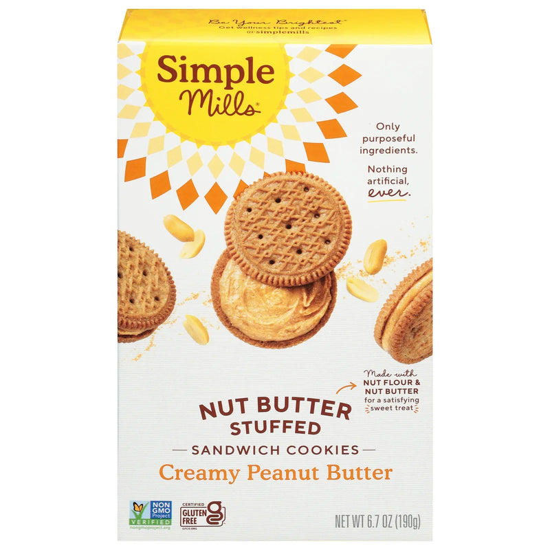 Simple Mills - Sndwch Cky Crmy Peanutbtr - Case Of 8-6.7 Ounce