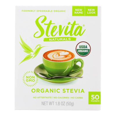 An image displaying Stevita - Stevia Organic Original - Case Of 6-50 Pkt by Stevita Naturals