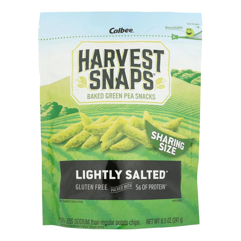 Harvest Snaps - Crisps Grn Pea Lghtly Slt - Cs Of 6-8.5 Oz