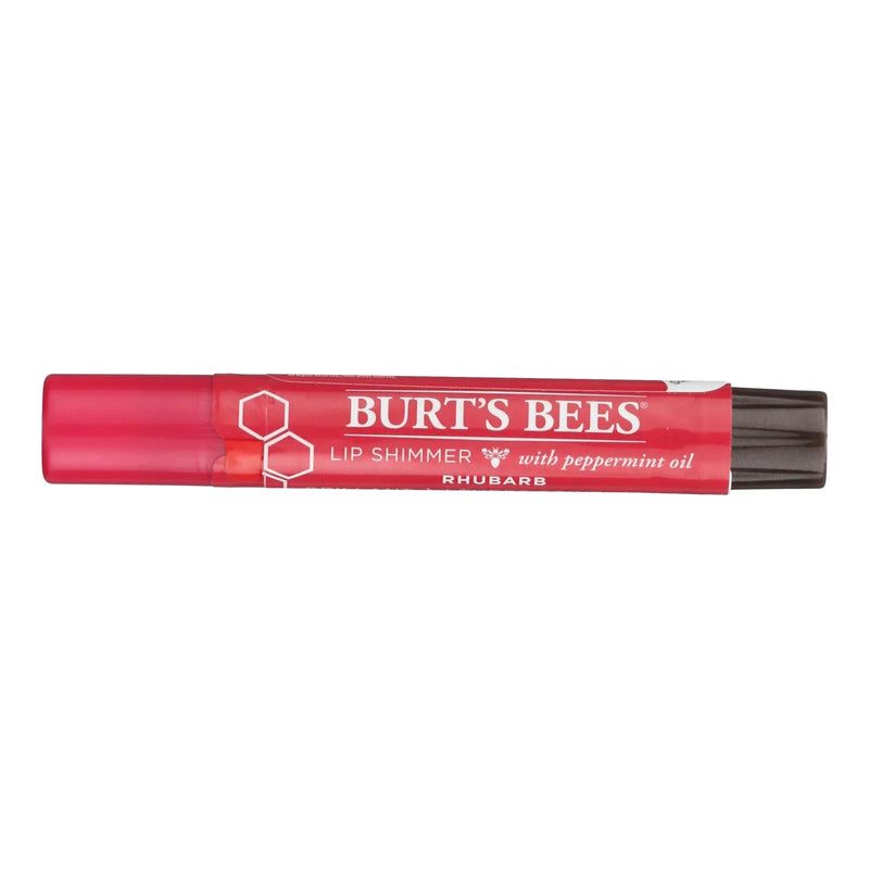 Burts Bees - Lip Shimmer - Rhubarb - Case Of 4 - 0.09 Ounce