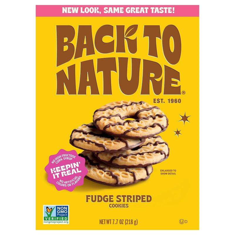 Back To Nature - Cookie Fudge Striped - Case Of 6-7.7 Ounce