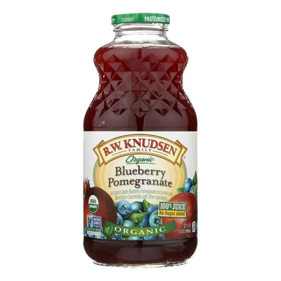 An image displaying R.w. Knudsen - Organic Juice - Blueberry Pomegranate - Case Of 6 - 32 Ounce by R.w. Knudsen