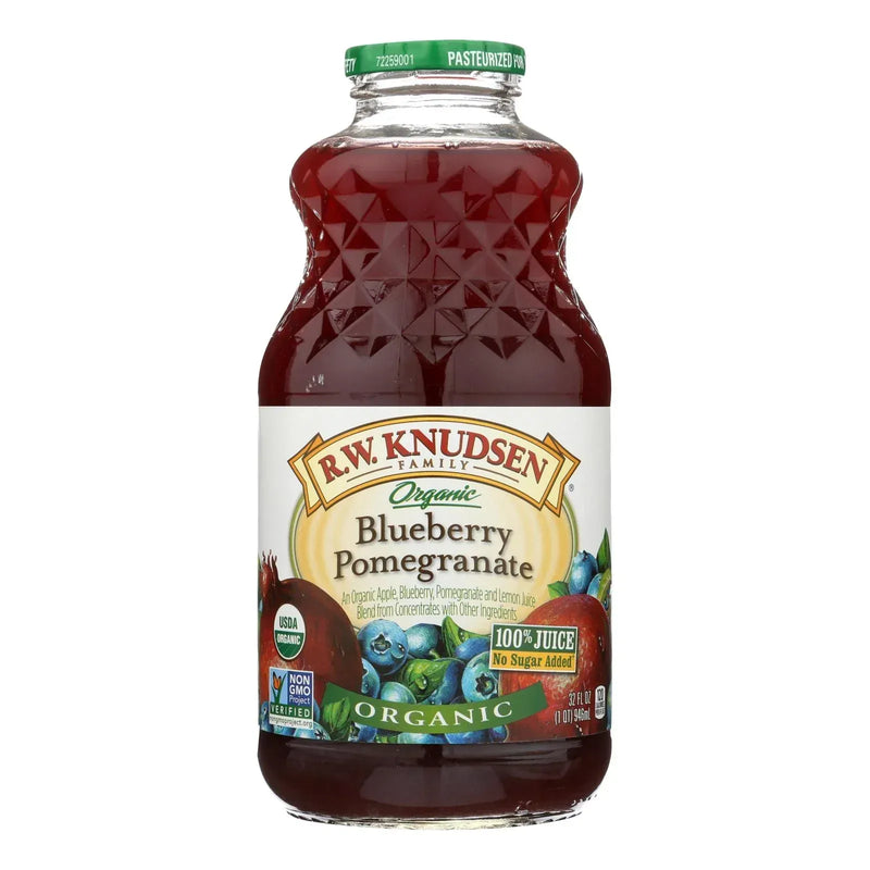 An image displaying R.w. Knudsen - Organic Juice - Blueberry Pomegranate - Case Of 6 - 32 Ounce by R.w. Knudsen