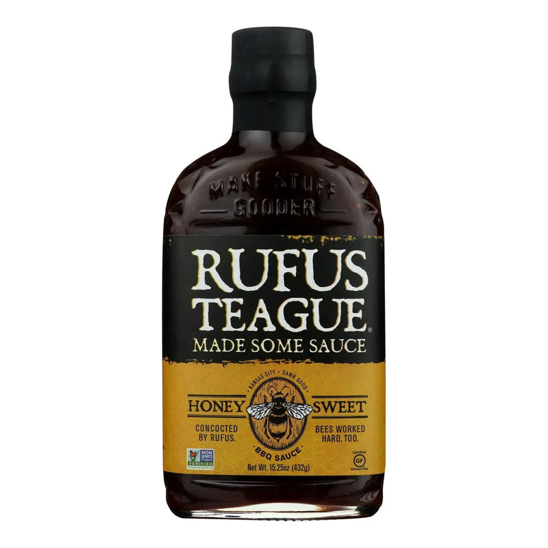 An image displaying Rufus Teague Bbq Sauce - Honey Sweet - Case Of 6 - 16 Ounce. by Rufus Teague