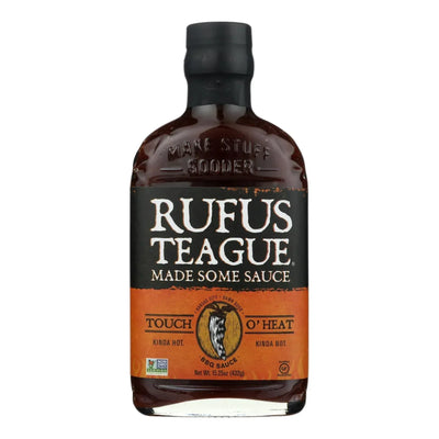 An image displaying Rufus Teague Bbq Sauce - Touch O'heat - Case Of 6 - 16 Ounce. by Rufus Teague