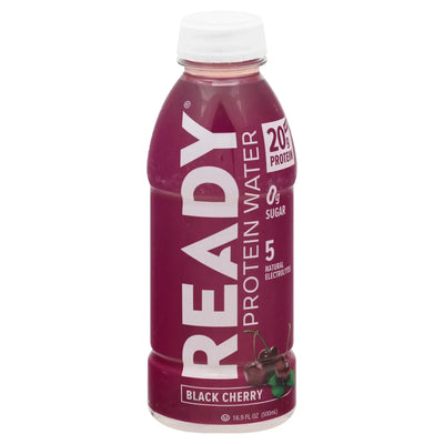 An image displaying Ready Water - Water Protein Blk Cherry - Case Of 12-16.9 Ounce by Ready Water